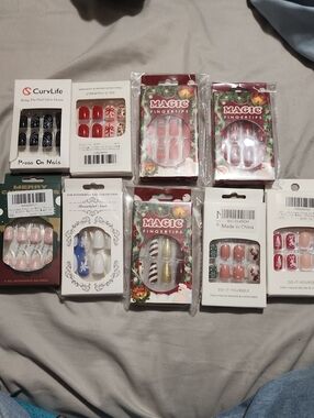 bulk christmas press on nails